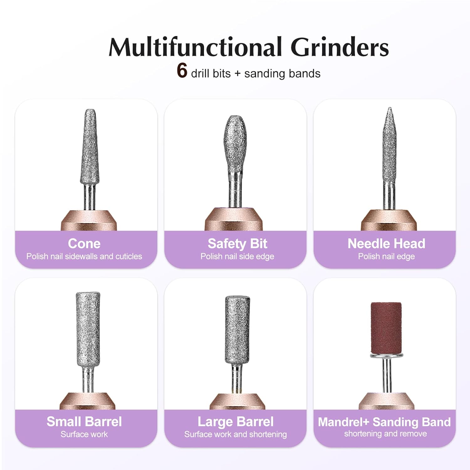 COSLUS C40 Electric Nail Drill File Professional: for Acrylic Gel Dip 