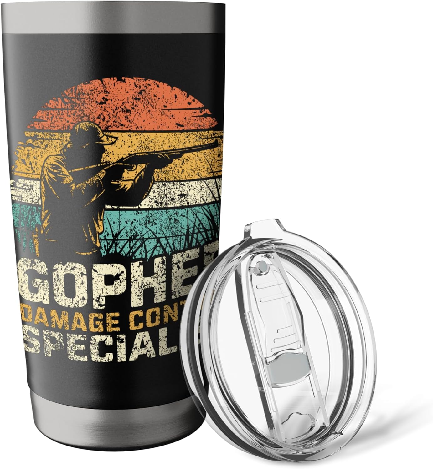 Gopher Pest Control Gardening Gopher Hunter Stainless Steel Insulated Tumbler