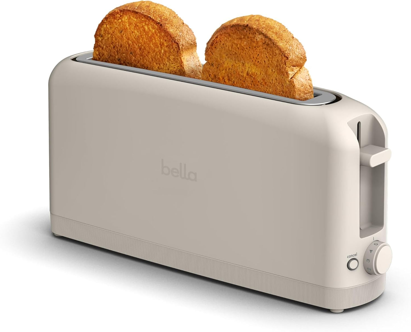bella 2 Slice Slim Toaster, Fits-anywhere™ Kitchenware, 6 Setting Shad