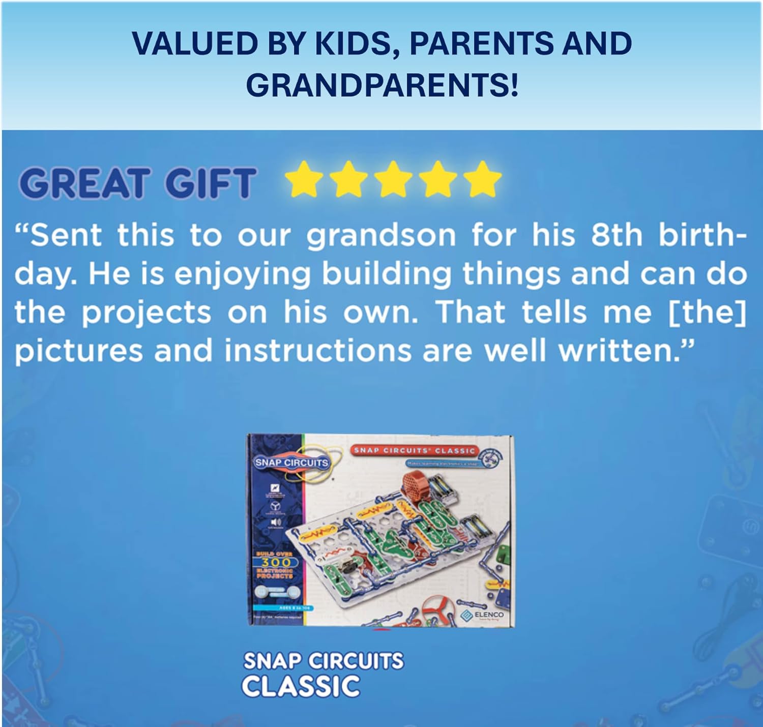 Snap Circuits Classic SC-300 Electronics Exploration Kit | Over 300 Pr