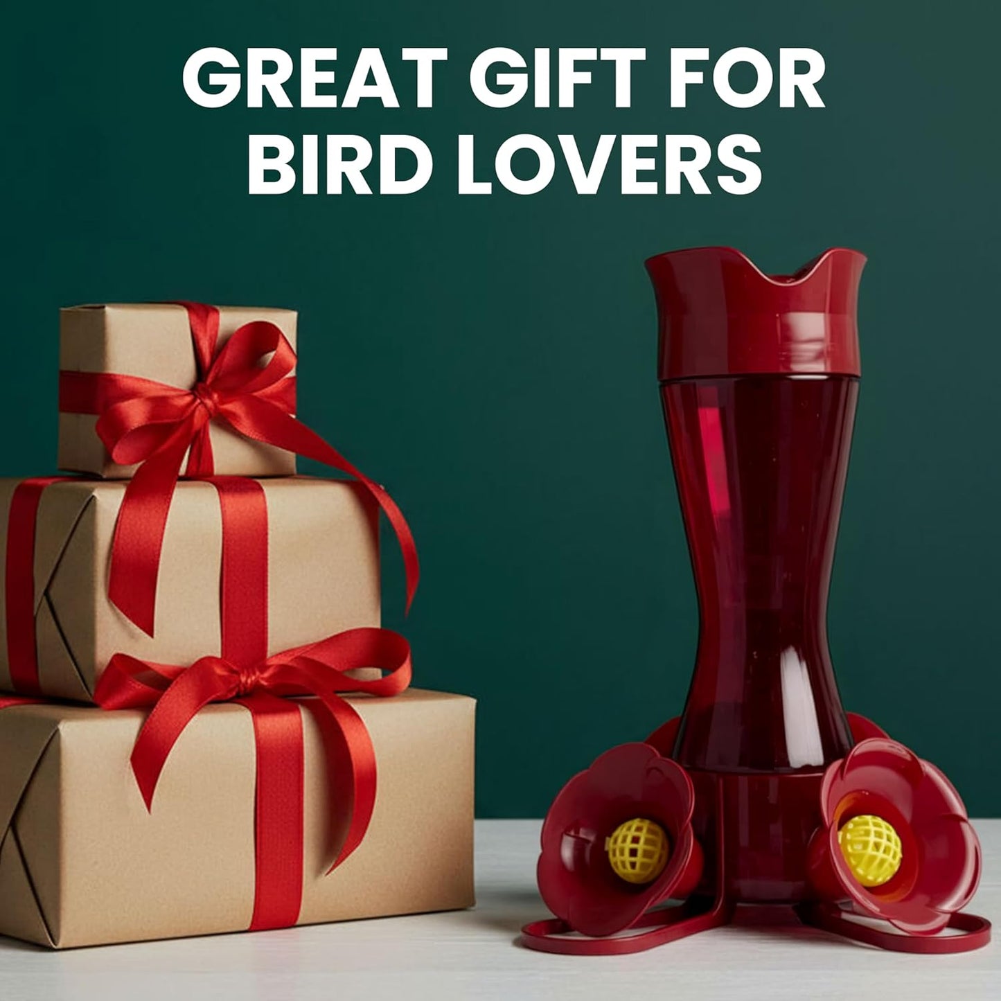 Perky-Pet Red Hummingbird Feeder - Pinch Waist Design for Easy Feeding - Humming bird Feeder for Outdoors - 403CP - 8 oz Capacity