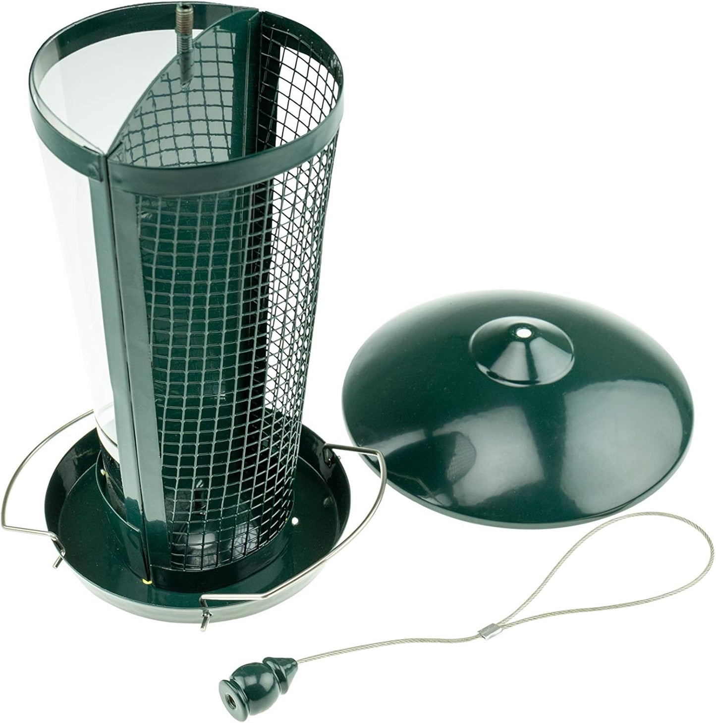 CLEVER GARDEN Hanging Bird Feeder, Outdoor Decoration Birdfeeder Perfect for Attracting Wild Birds, Tube