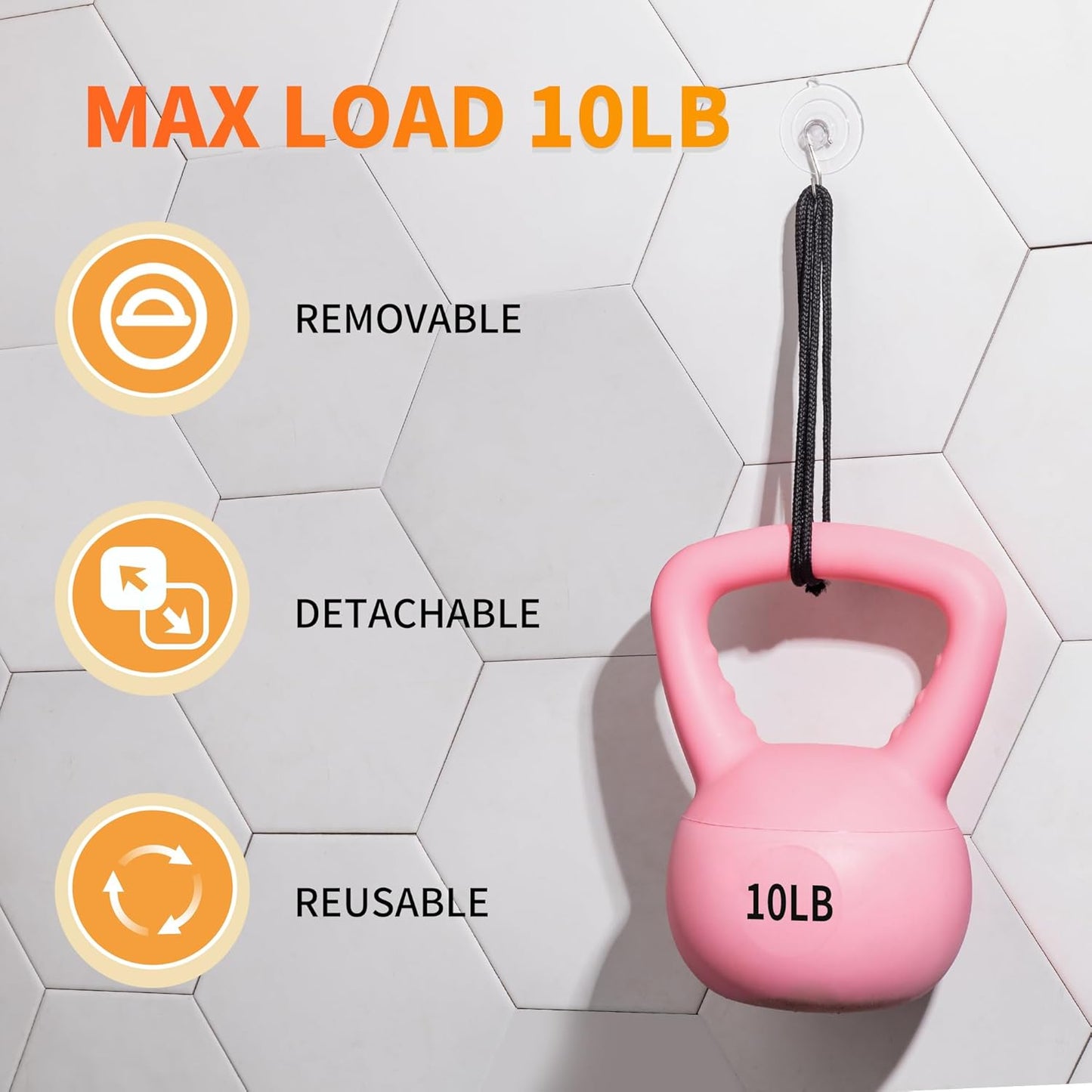 18 Pack Suction Cup Hooks Max Load 10LB, 1.77Inch Suction Cup Hook for Glass Window, Reusable, Suitable for Glass, Windows, Bathrooms, Kitchens, Tiles, Shower Cubicles
