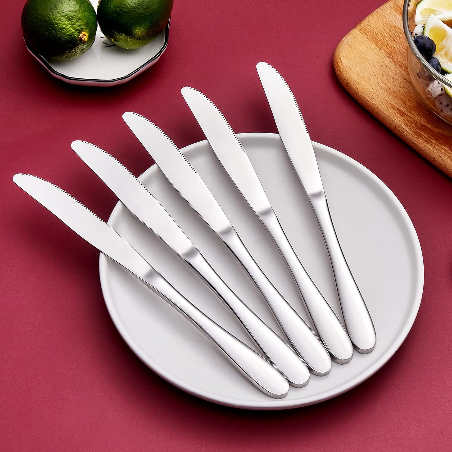 8-Piece Stainless Steel Table Knives,Dinner Knives Set,9.1-Inch (8-Pie