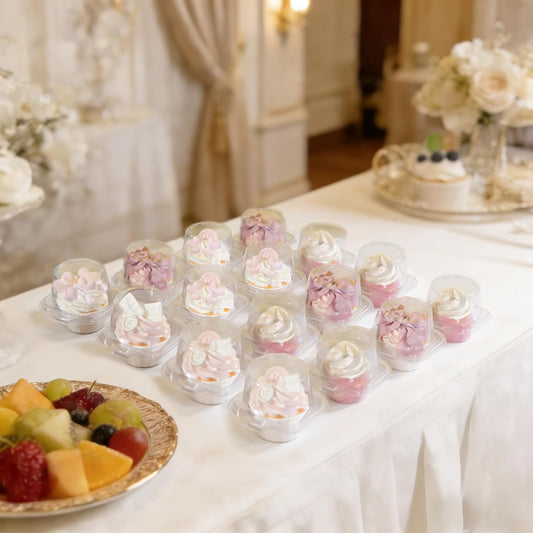 50 Pack Individual Cupcake Containers Plastic Cupcake Boxes Cupcake Ho