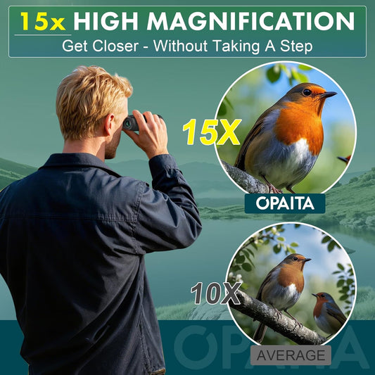15x52 High Powered Binoculars for Adults - OPAITA HD Professional Bird Watching Binoculars with BAK4 Prism & FMC Lensfor Hunting, Stargazing, Travel, Sports - Birthday Gifts for Men