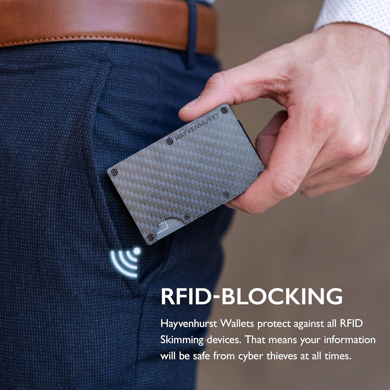 Hayvenhurst Wallet For Men - Reinvented Design Men's Wallet - Slim, Mi
