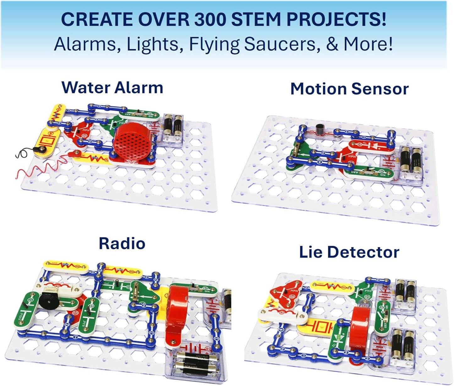 Snap Circuits Classic SC-300 Electronics Exploration Kit | Over 300 Pr