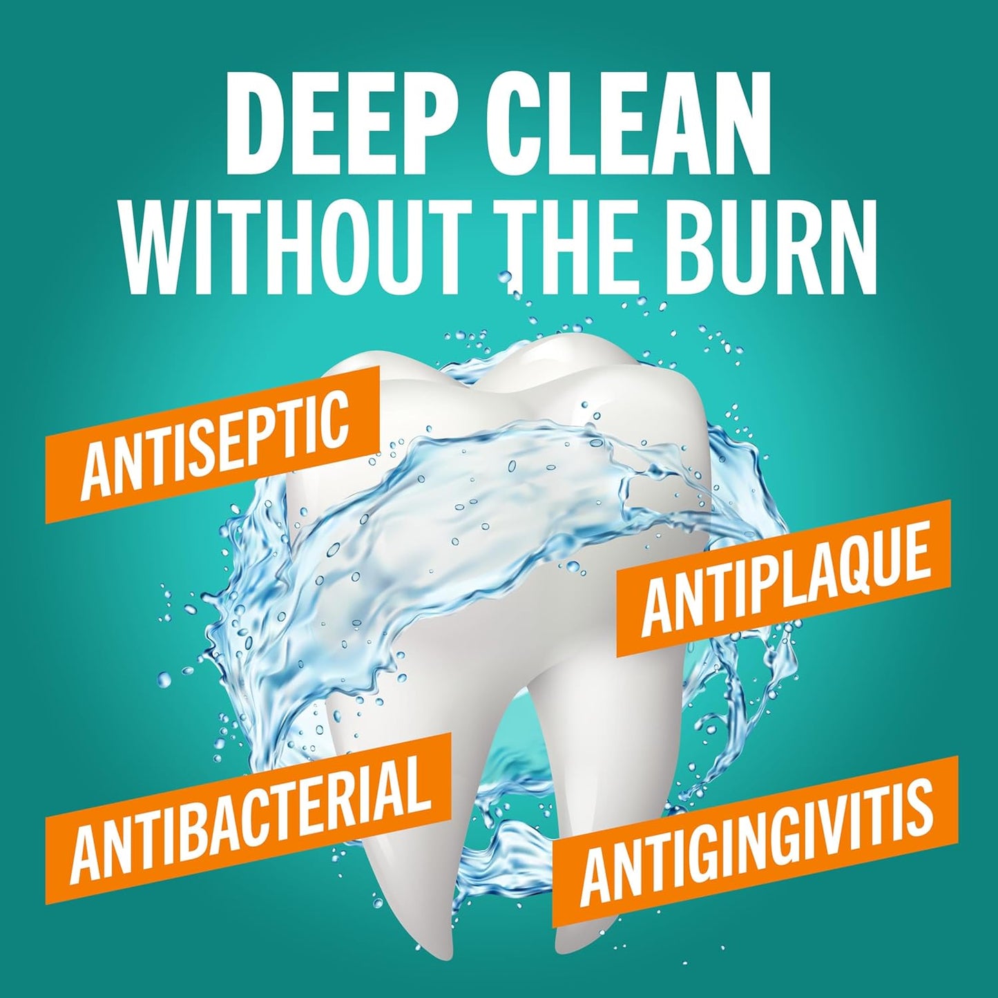 TheraBreath Deep Clean Mouthwash, Antiseptic Benefits, Fresh Mint Flav