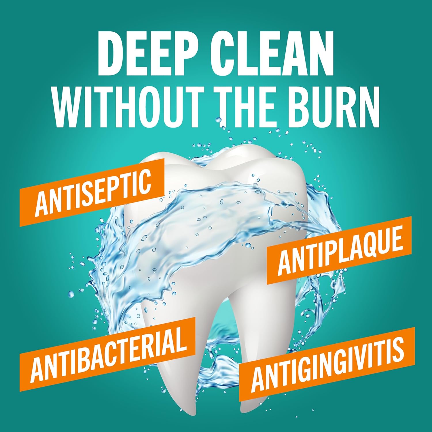 TheraBreath Deep Clean Mouthwash, Antiseptic Benefits, Fresh Mint Flav