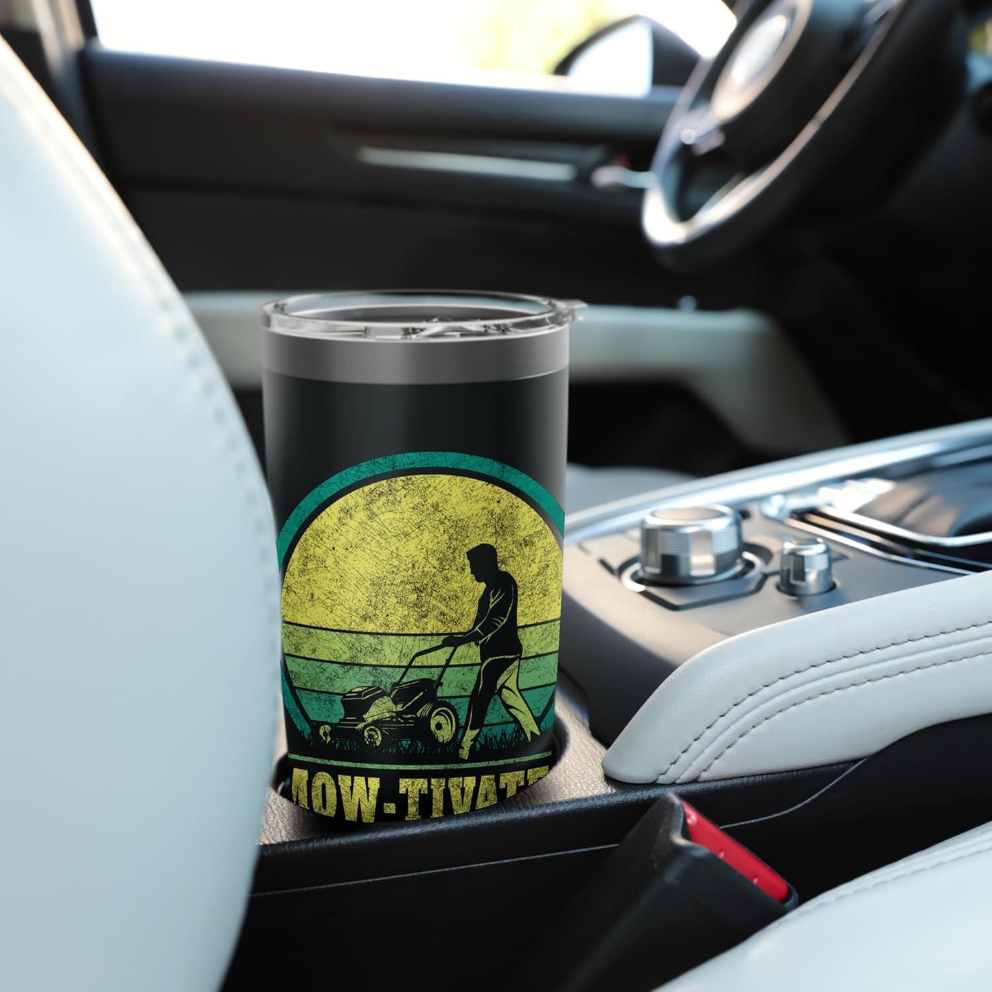 Lawn care enthusiast with slope for mowing Stainless Steel Insulated Tumbler