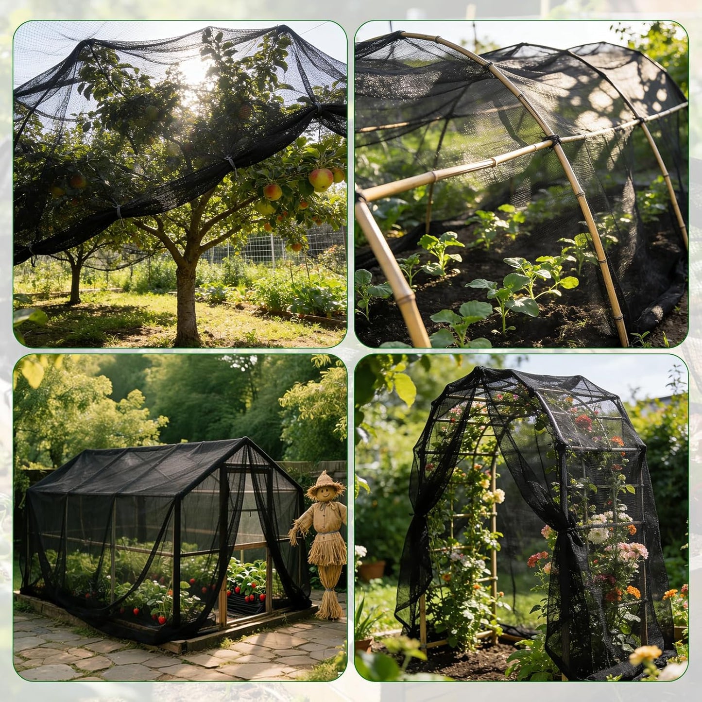 Stronger Garden Mesh Netting for Plants Vegetables Fruits Flowers - 10