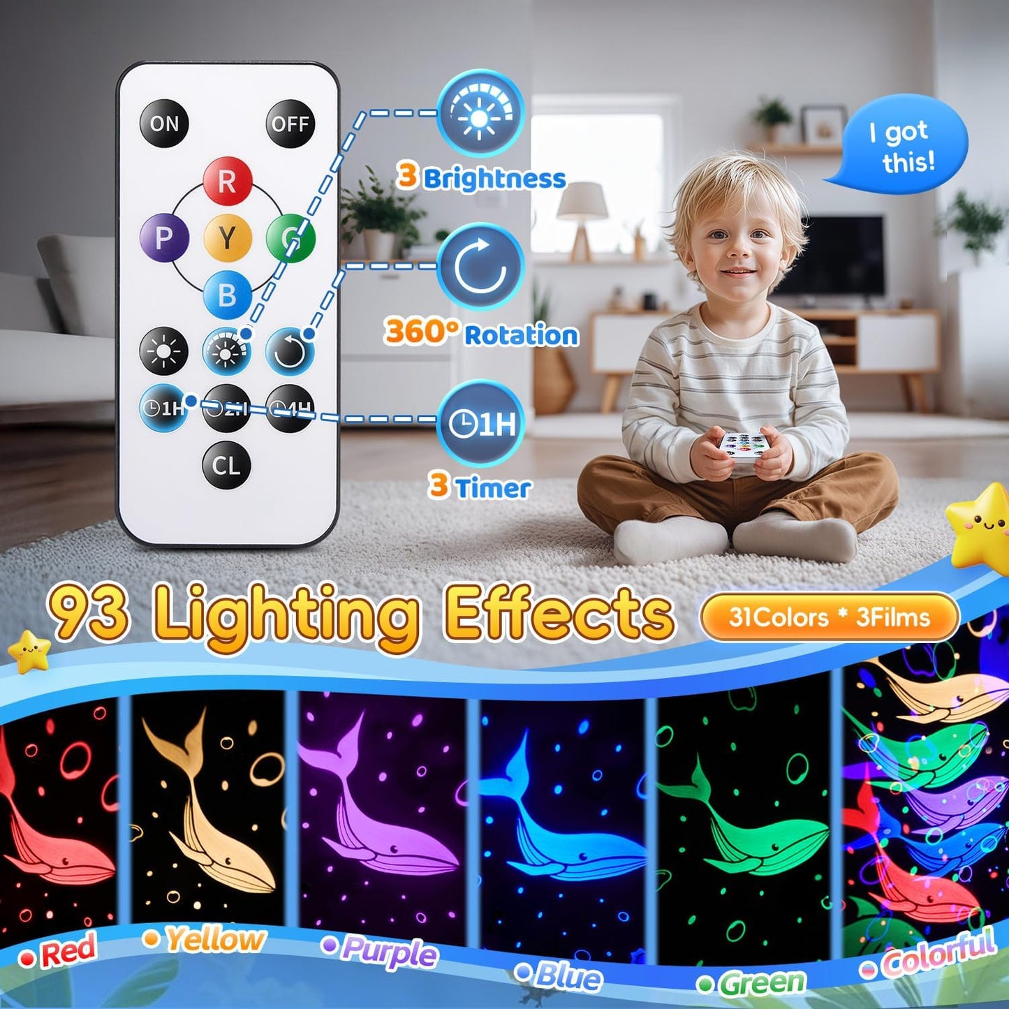 Easter Eggs Easter Gifts for Toddlers Kids Baby Night Light Projector 