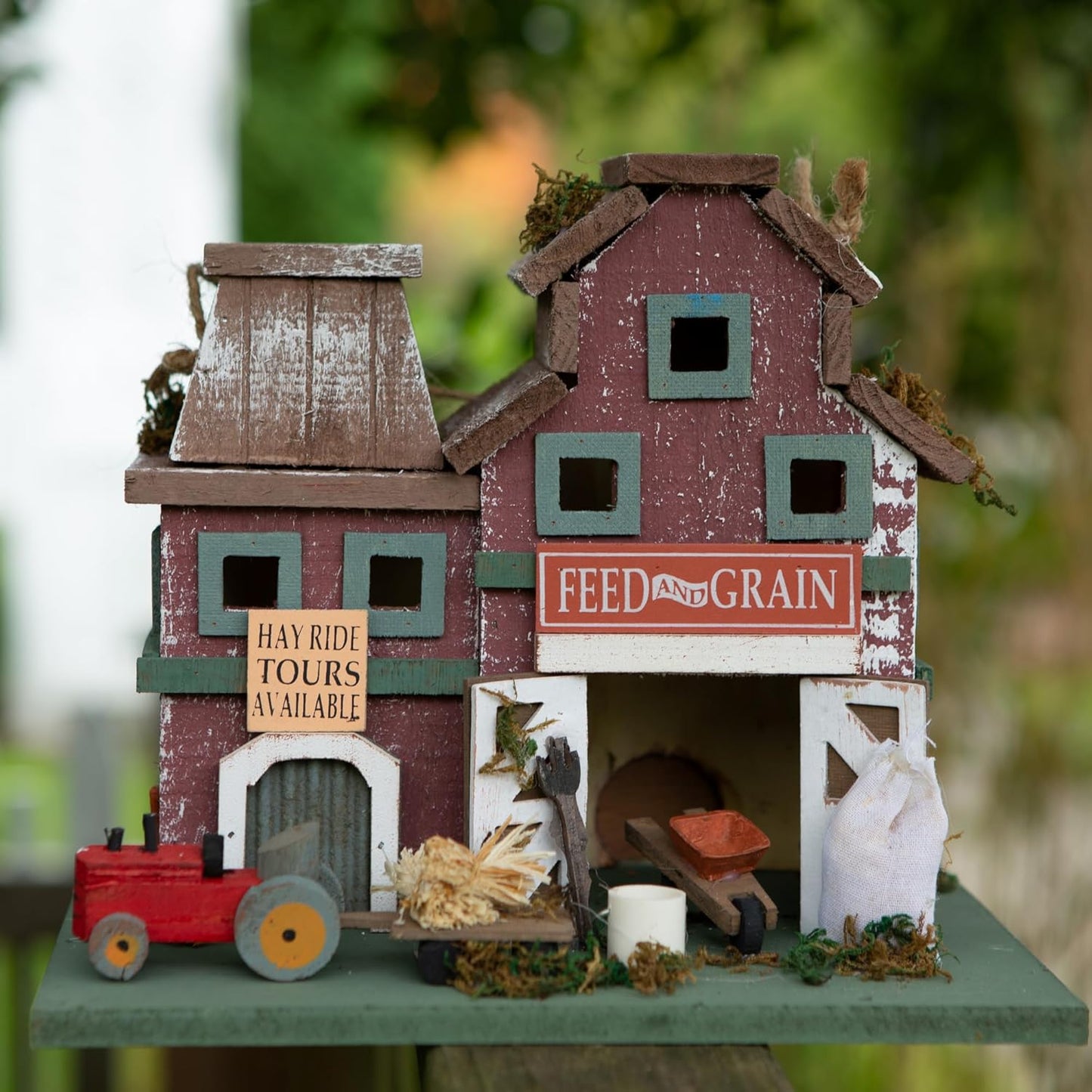 Gifts & Decor Country Farmstead Rustic Barnyard Wooden Bird House