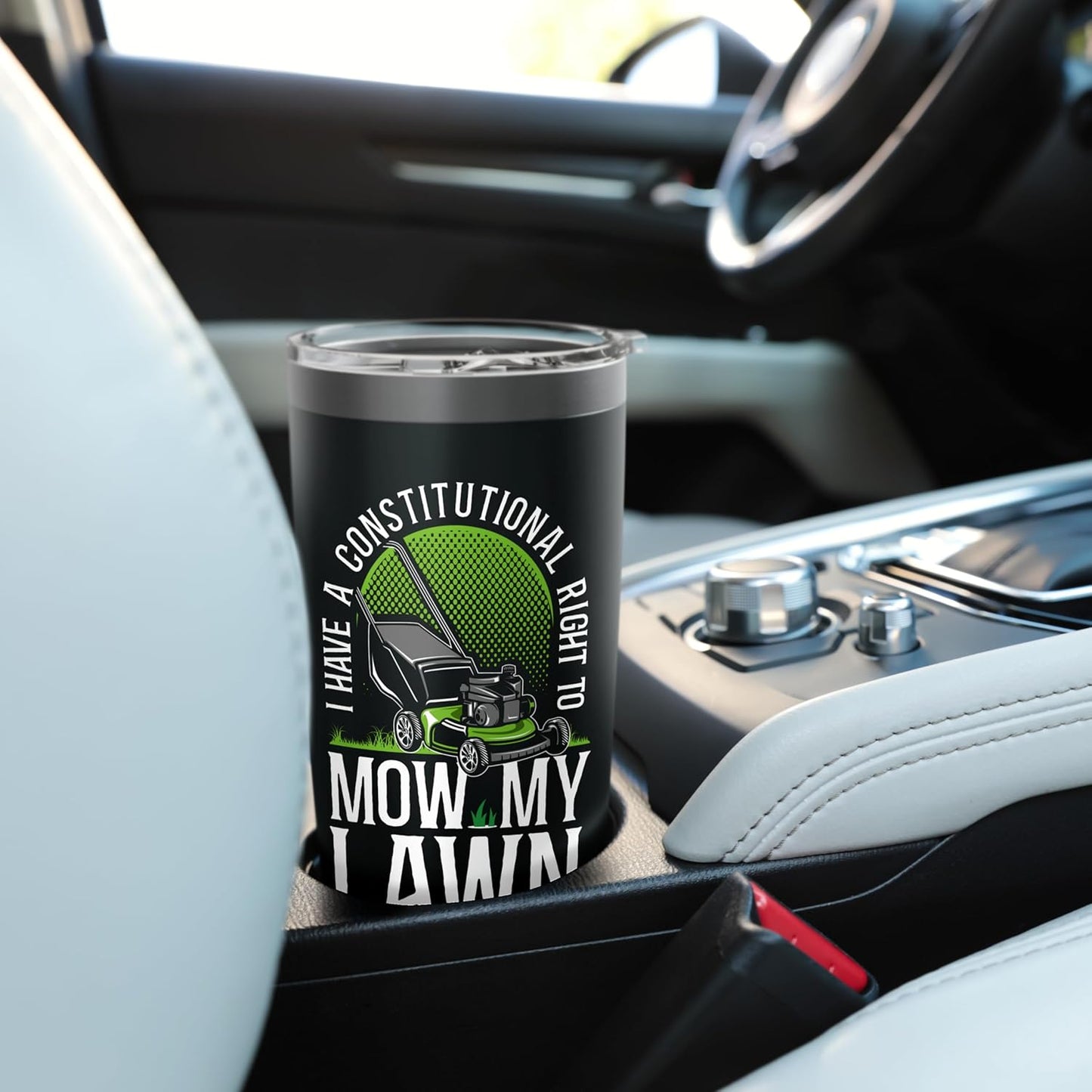 Lawn Mower Mowing Dad Father Landscaper I Have A Stainless Steel Insulated Tumbler