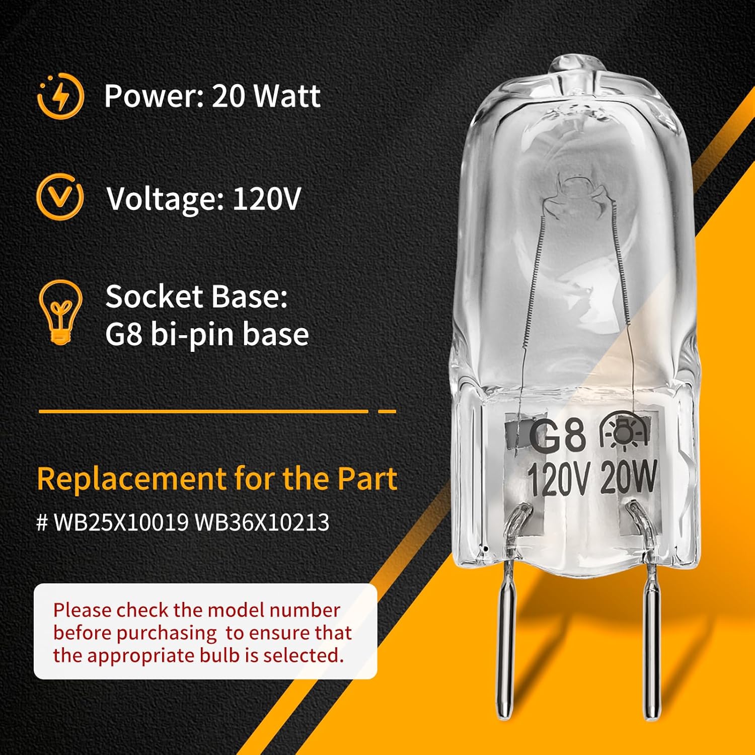 Halogen Light Bulb Fits for GE Samsung Ken More Elite Maytag Over The 