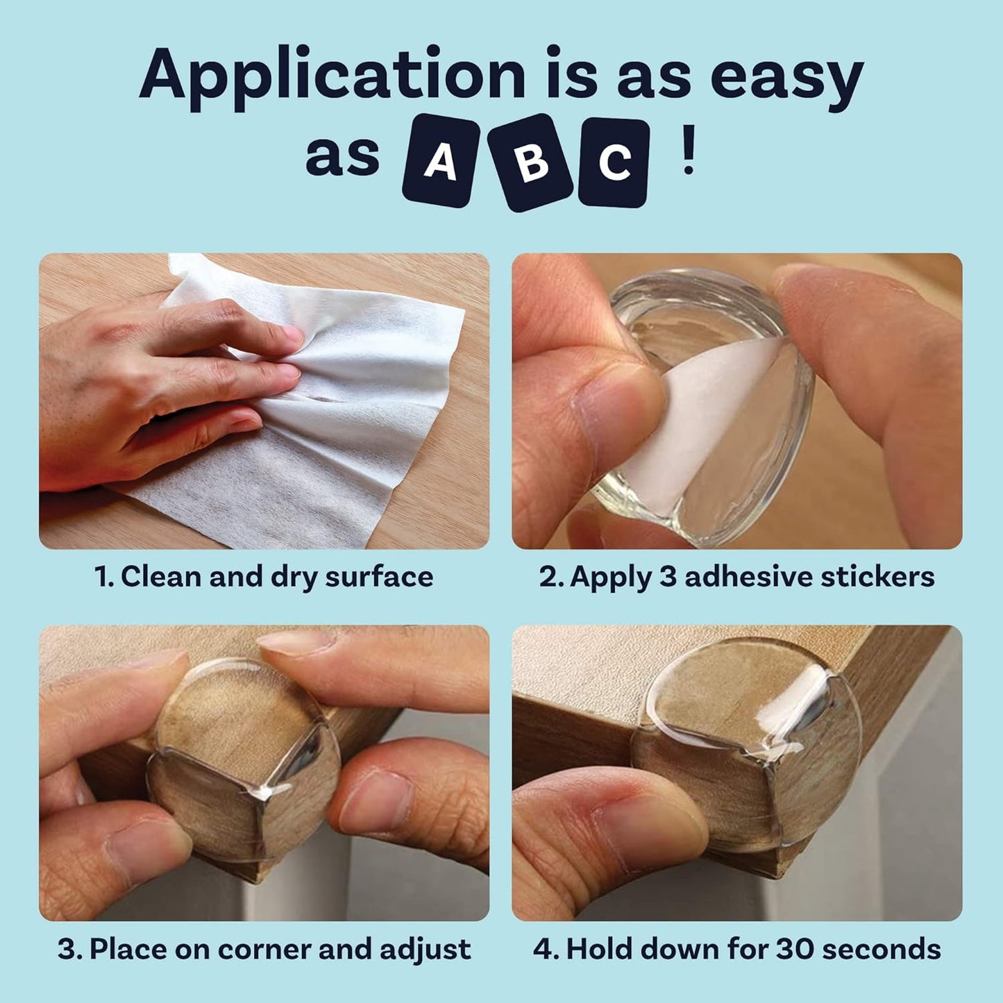 Baby Proofing Corner Protectors Guards - Furniture Edge Protector for 
