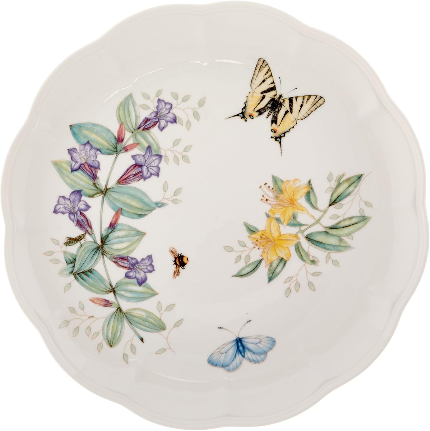 Lenox Dinnerware Set, Butterfly Meadow 18-Piece Set, Service For 6, Wh