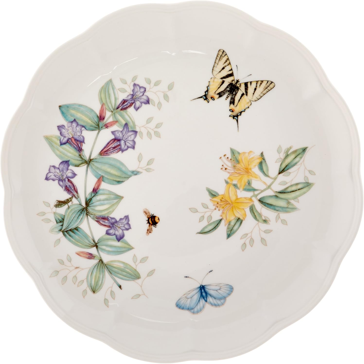 Lenox Dinnerware Set, Butterfly Meadow 18-Piece Set, Service For 6, Wh