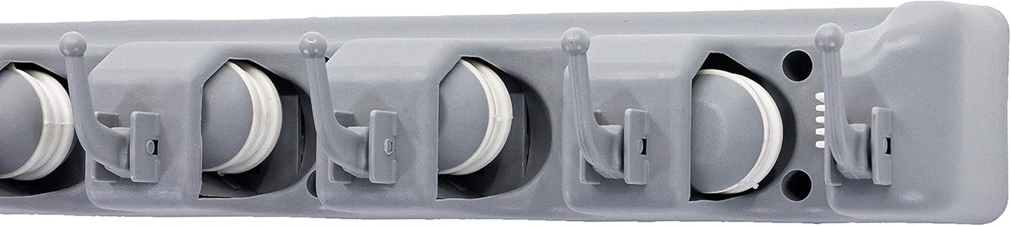 Broom & Mop Wall Mounted or Garden Tools Organizer 1.30 inches,Light G