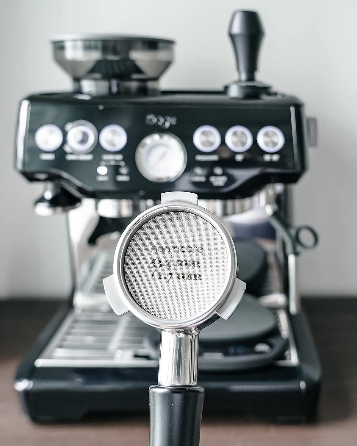 Normcore 53.3mm Puck Screen - Lower Shower Screen - Metal Contact Screen for Espresso 54mm Portafilter Filter Basket - 1.7mm Thickness 150μm - 316 Stainless Steel