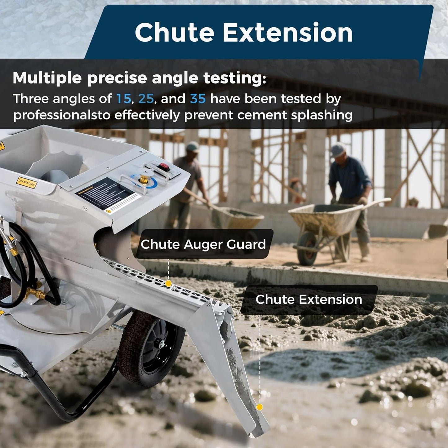 wolfwo MMAC-0133 18 inch Chute Extension,Compatible with mmxr-3221 Cem