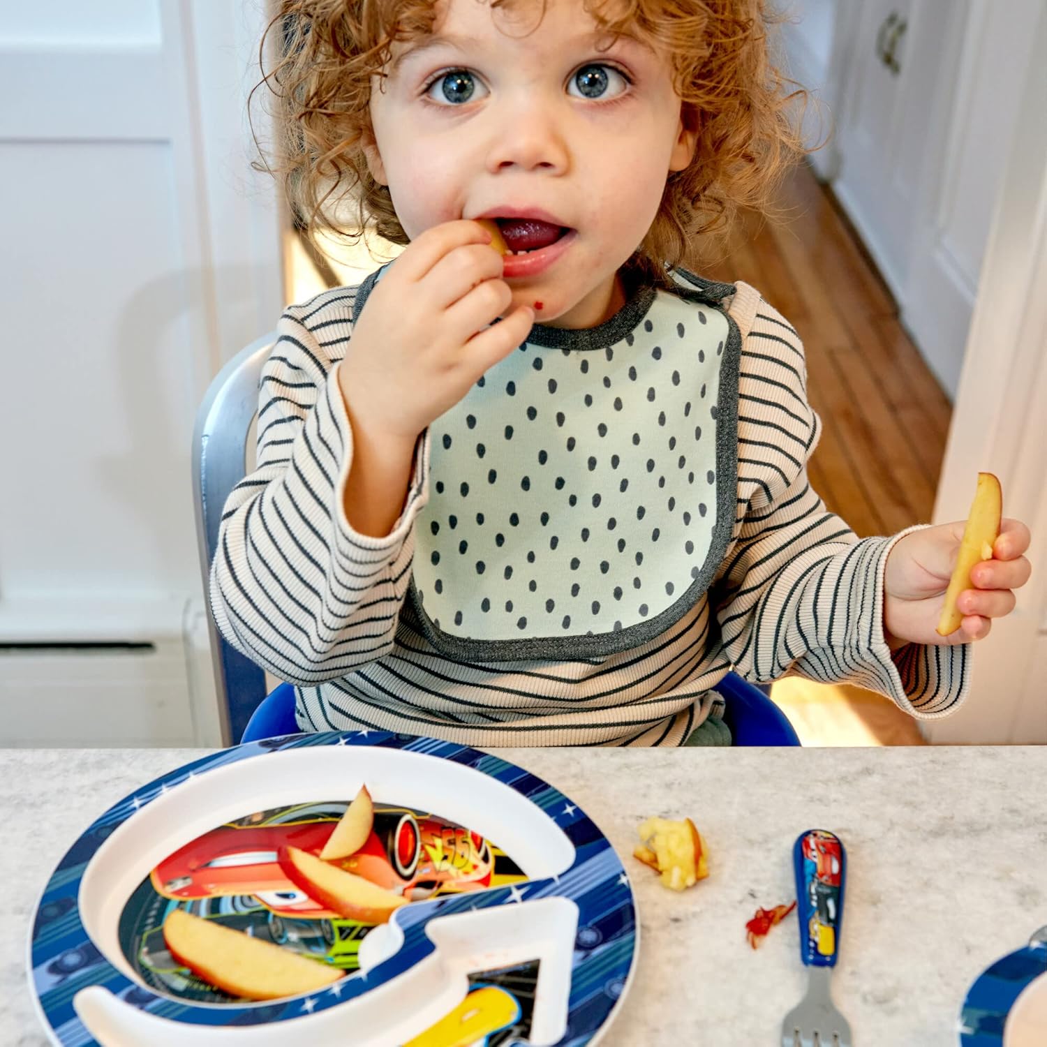 The First Years Disney/Pixar Cars Dinnerware Set - Toddler Plates and 