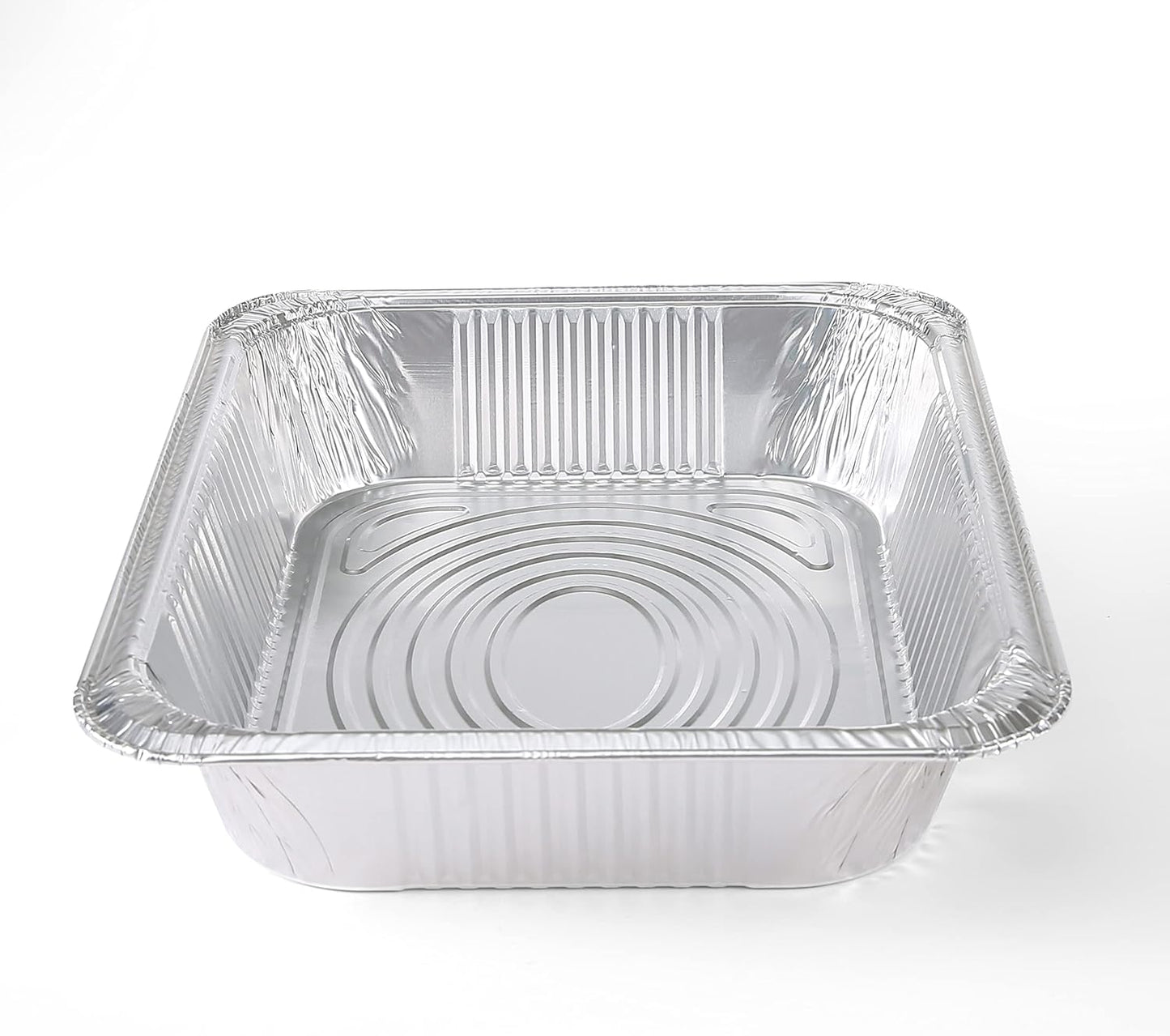Glad Disposable Half Size Aluminum Steam Pans, Deep Heavy Duty Foil Pans for Steaming, Baking, Roasting, Meal Prep, Catering & Freezer Storage, 12.5 x 10.25 x 2.5 Inch, 2 Count