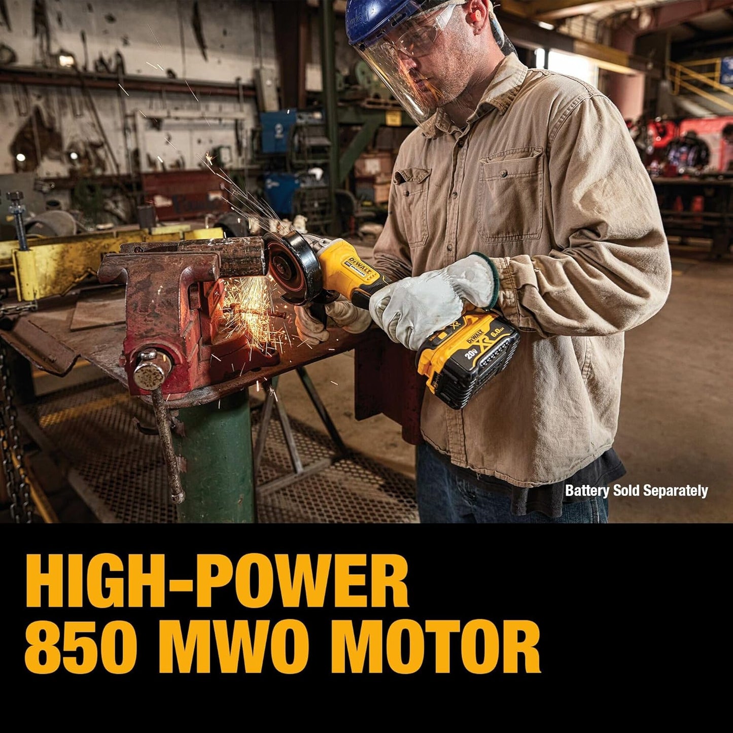 DEWALT 20V MAX* Angle Grinder Tool Cordless Brushless, 4 1/2 Inch, wit