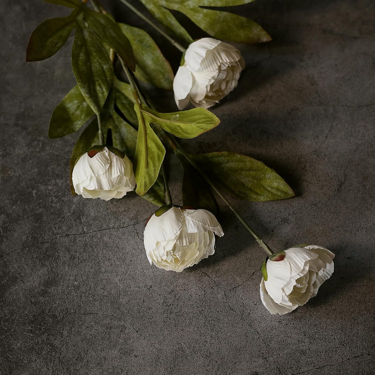 VIERENA 6 Pcs Faux Silk Peony Artificial Flowers for Vase -27", Bulk F