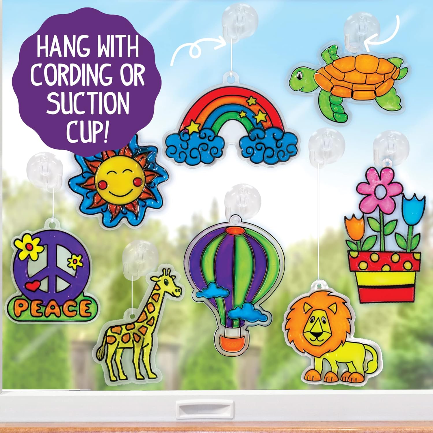 Made By Me Create Your Own Window Art, Paint Your Own Suncatchers, DIY