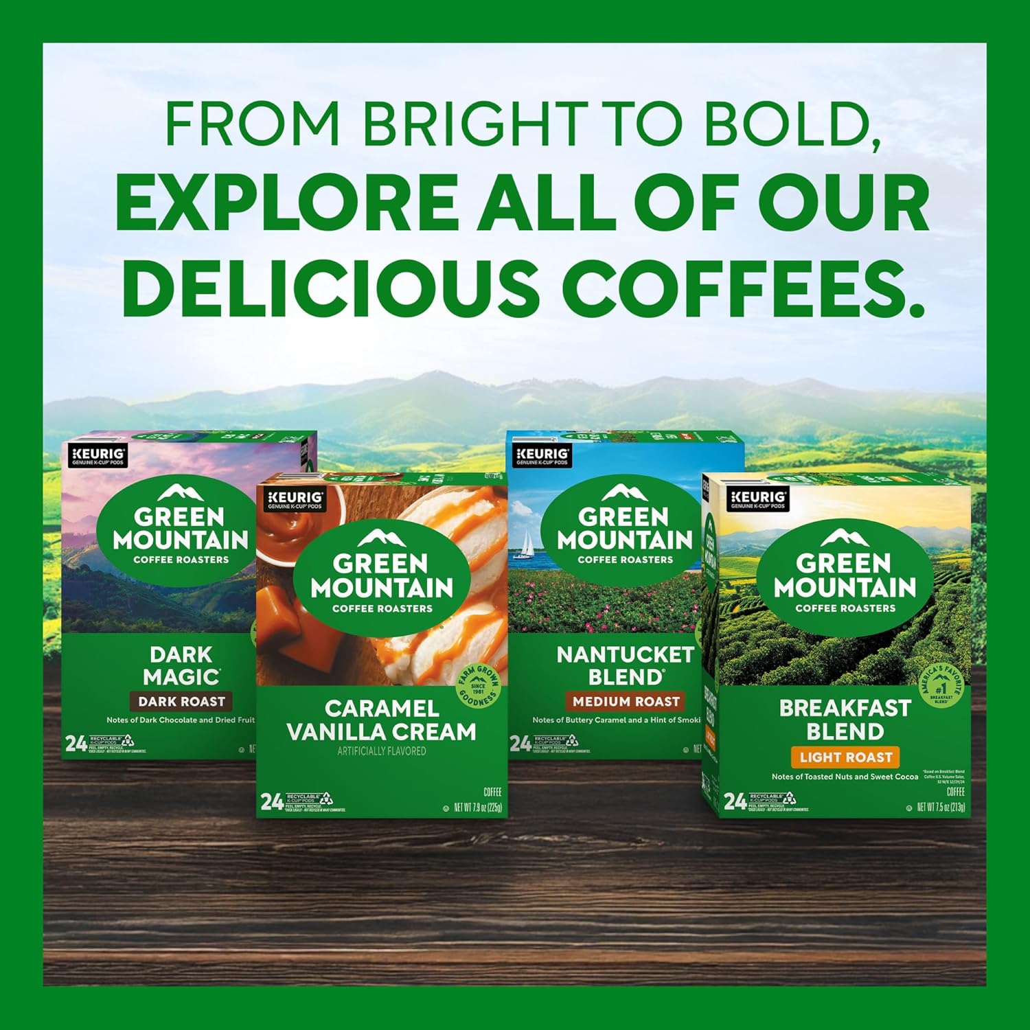 Green Mountain Coffee Roasters Dark Magic Coffee, Keurig Single-Serve 