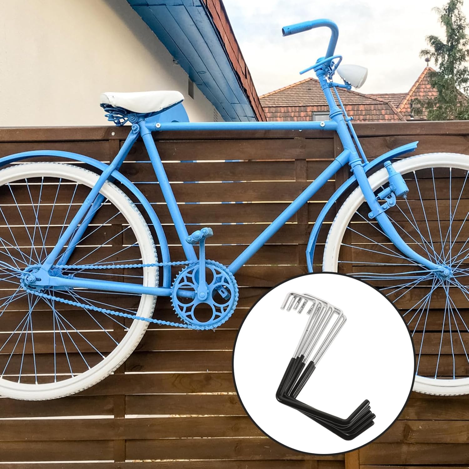 Milisten 6pcs Heavy Duty Garage Hooks for Wall Storage Hangers for Org