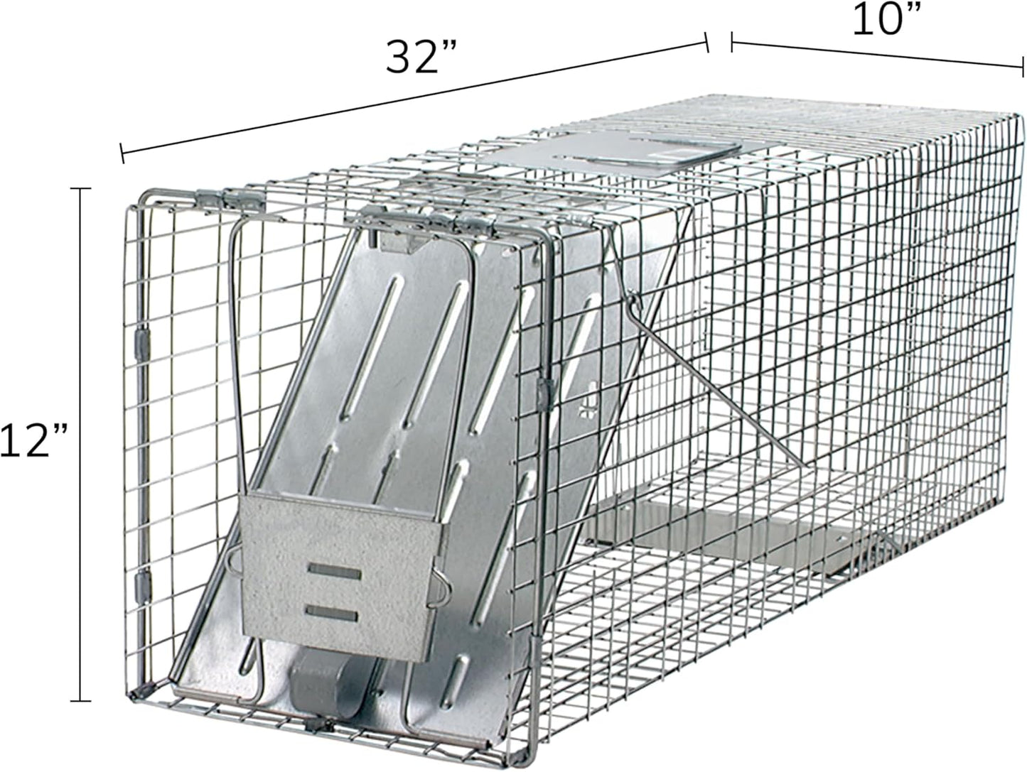 HAVAHART 1079SR Large 1-Door Humane Catch and Release Live Animal Trap Cage - Live Raccoon Trap, for Bobcats, Beavers, Dogs, & More