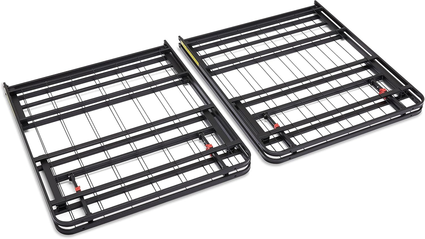Amazon Basics Bed Frame with Storage, Foldable Metal Platform, Sturdy 