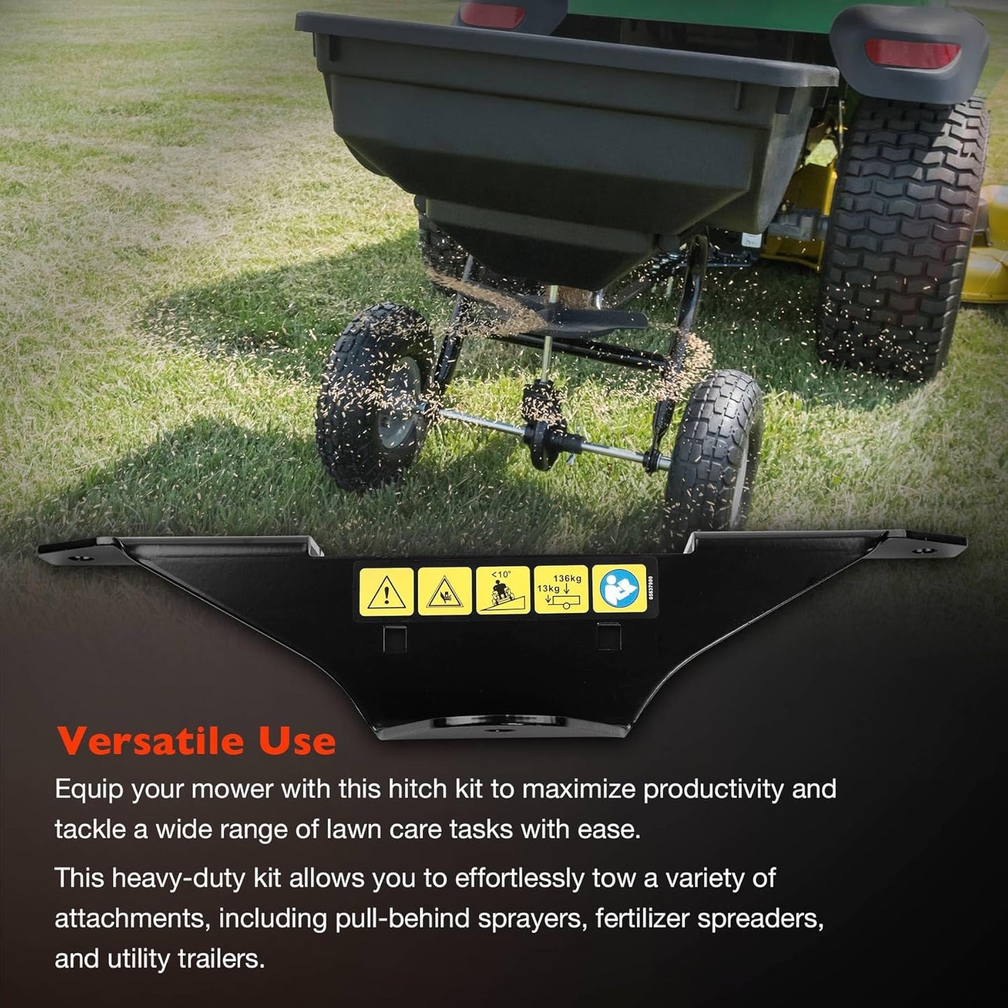 71502800 Trailer Hitch Kit for Edge Zero Turn Mowers, Heavy Duty Towin