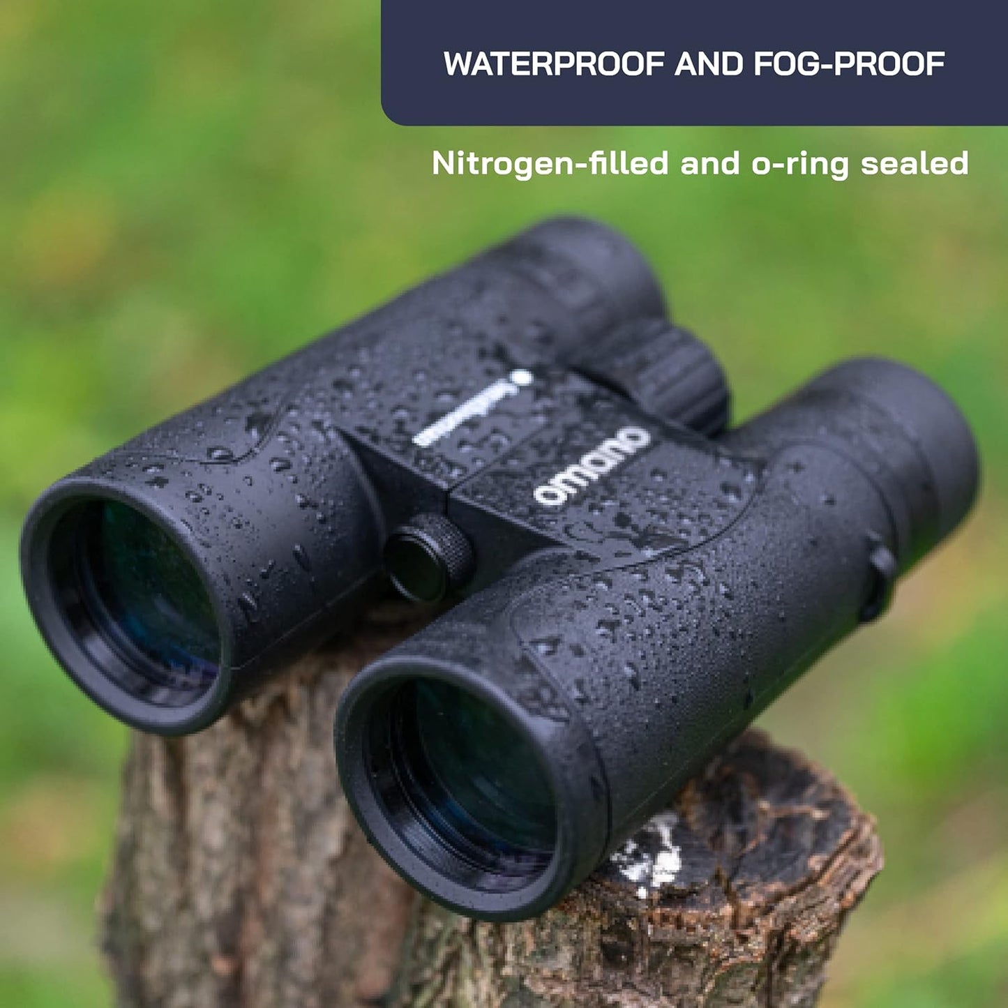 Smithsonian Adult Birding Binoculars - 10x42, Phone Adapter, Diopter Adjustable - Ideal for Hiking, Travel - Includes Bird Watching Guide