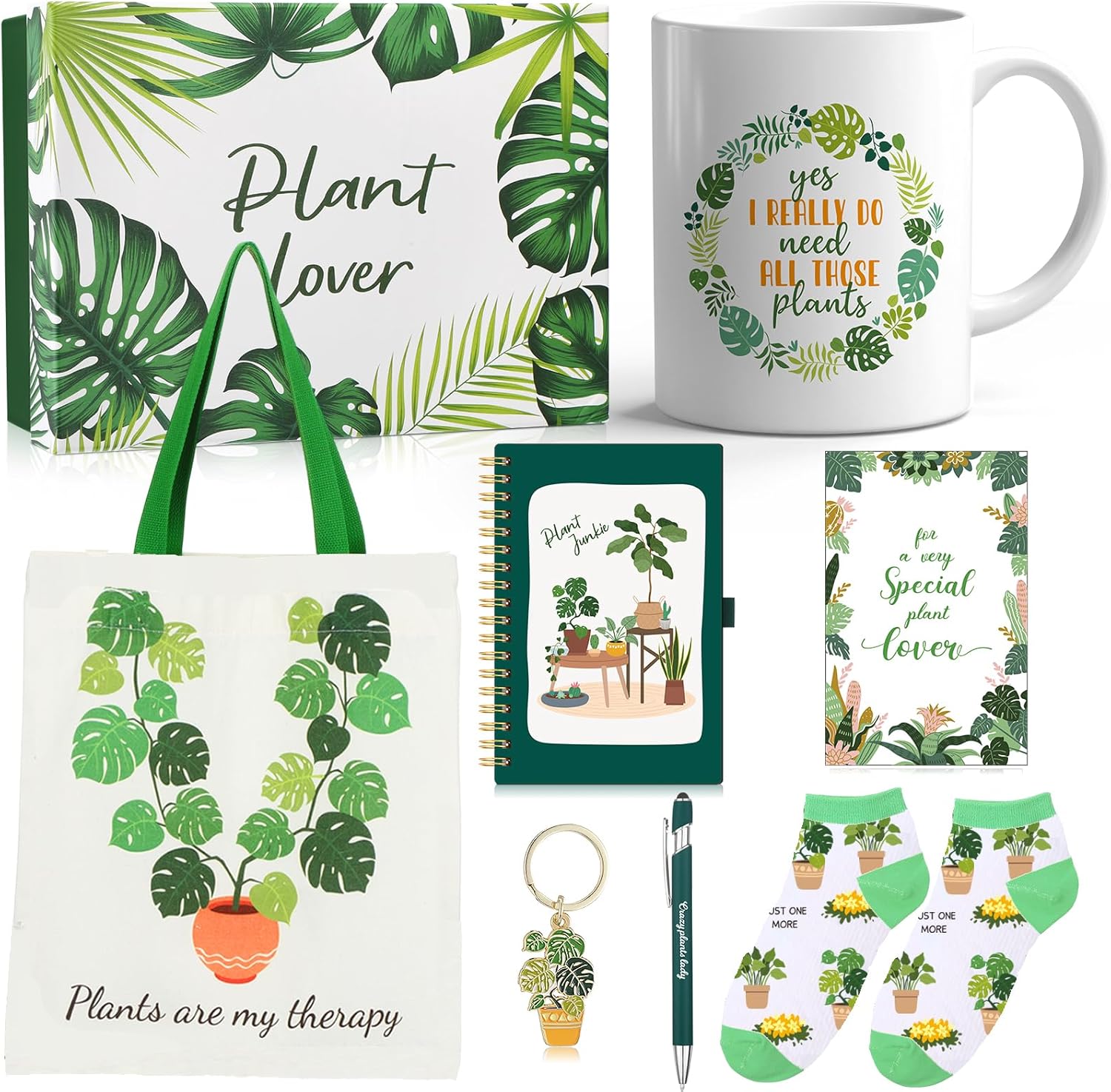 Pickmesh 8 Pcs Christmas Plant Lover Gifts for Women Gardener, Funny P