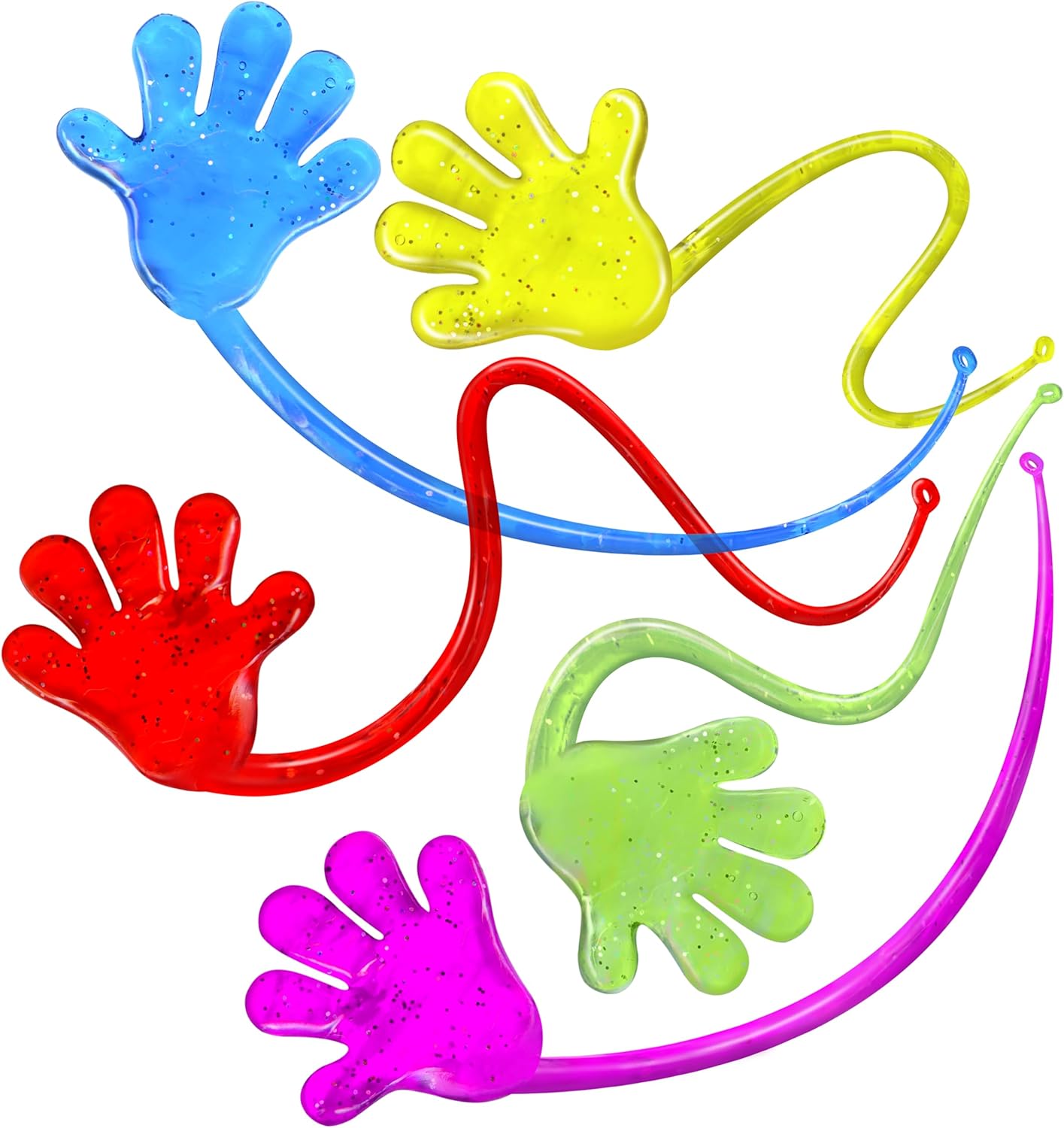 75 Pcs Bulk Sticky Hands for Kids - Slappy Slap Little Small Hands Sti