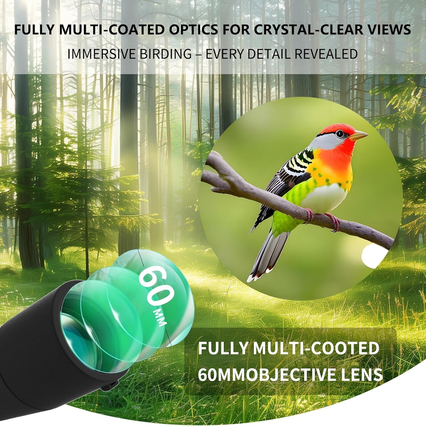 Spotting Scope with Tripod, Spotter Scope for Adults,Bird Watching Gifts for Men, Husband& Nature Lovers - Outdoor Nature Exploration & Stargazing, Birthday Gift for Father,Easter Gift for Teens