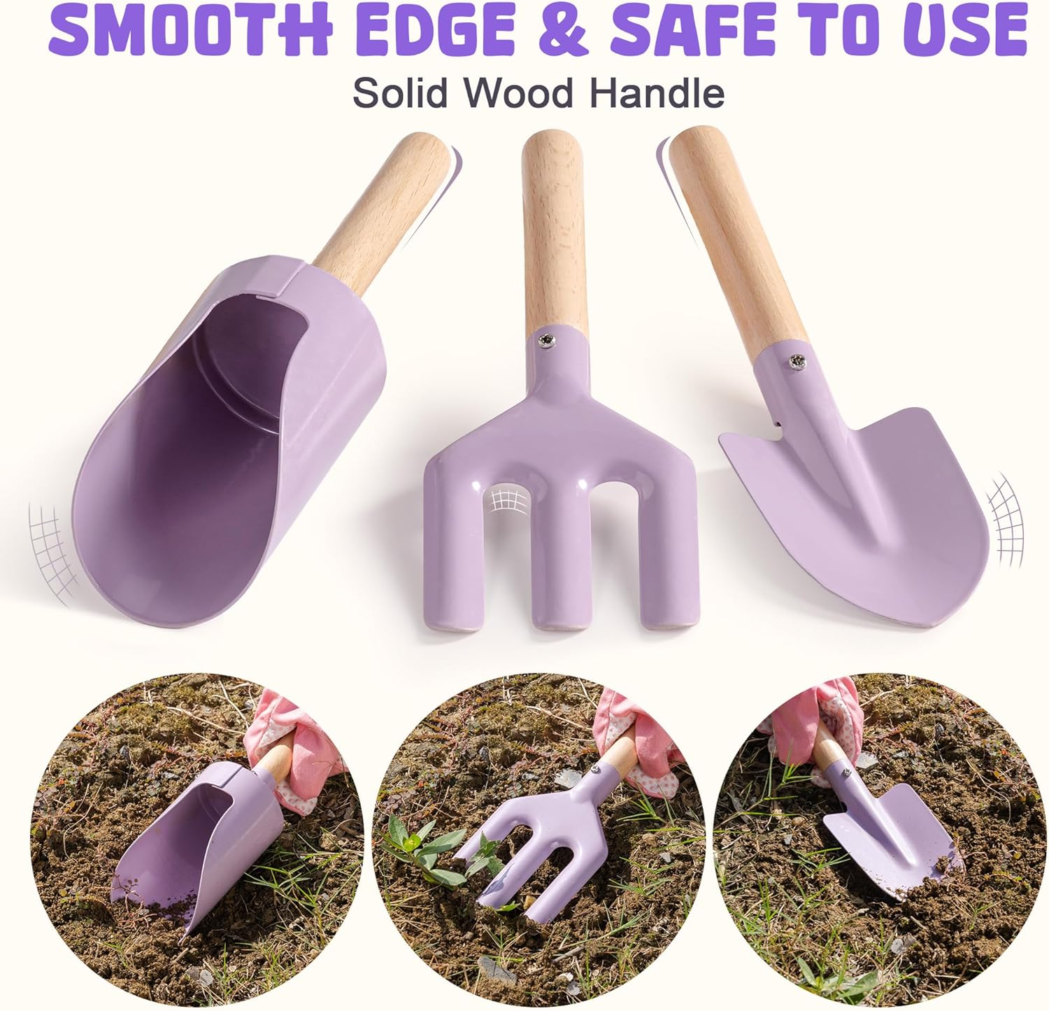 ROBOTIME Kids Gardening Set, 17PCS Toddler Gardening Tools, Toddler Ga