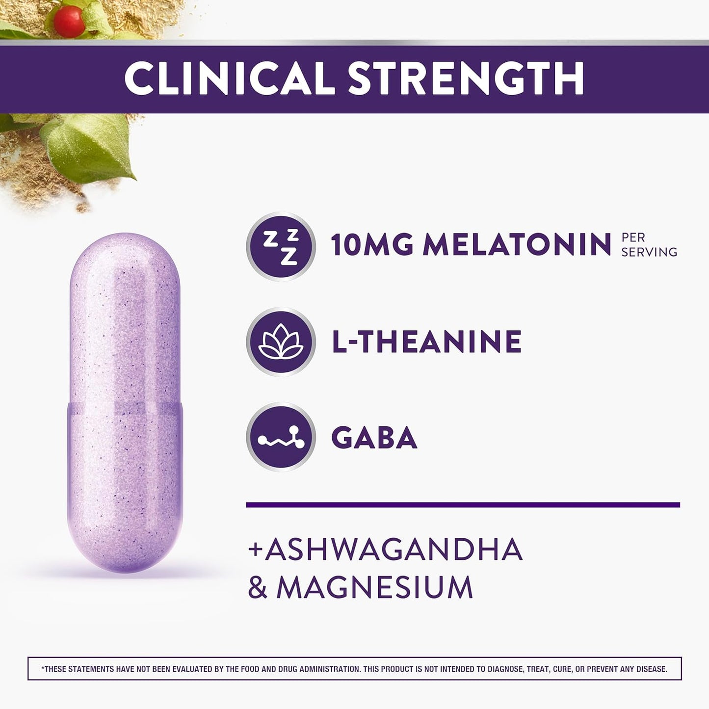 ZzzQuil Pure Zzzs Complete Sleep, Melatonin 10mg, L-Theanine, GABA, wi
