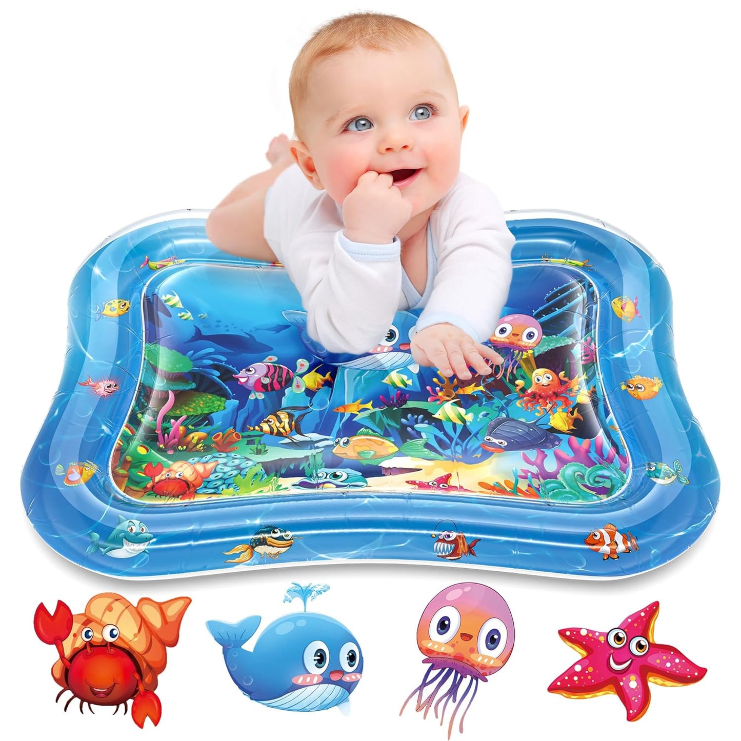 Infinno Inflatable Tummy Time Mat Premium Baby Water Play Mat for Infa