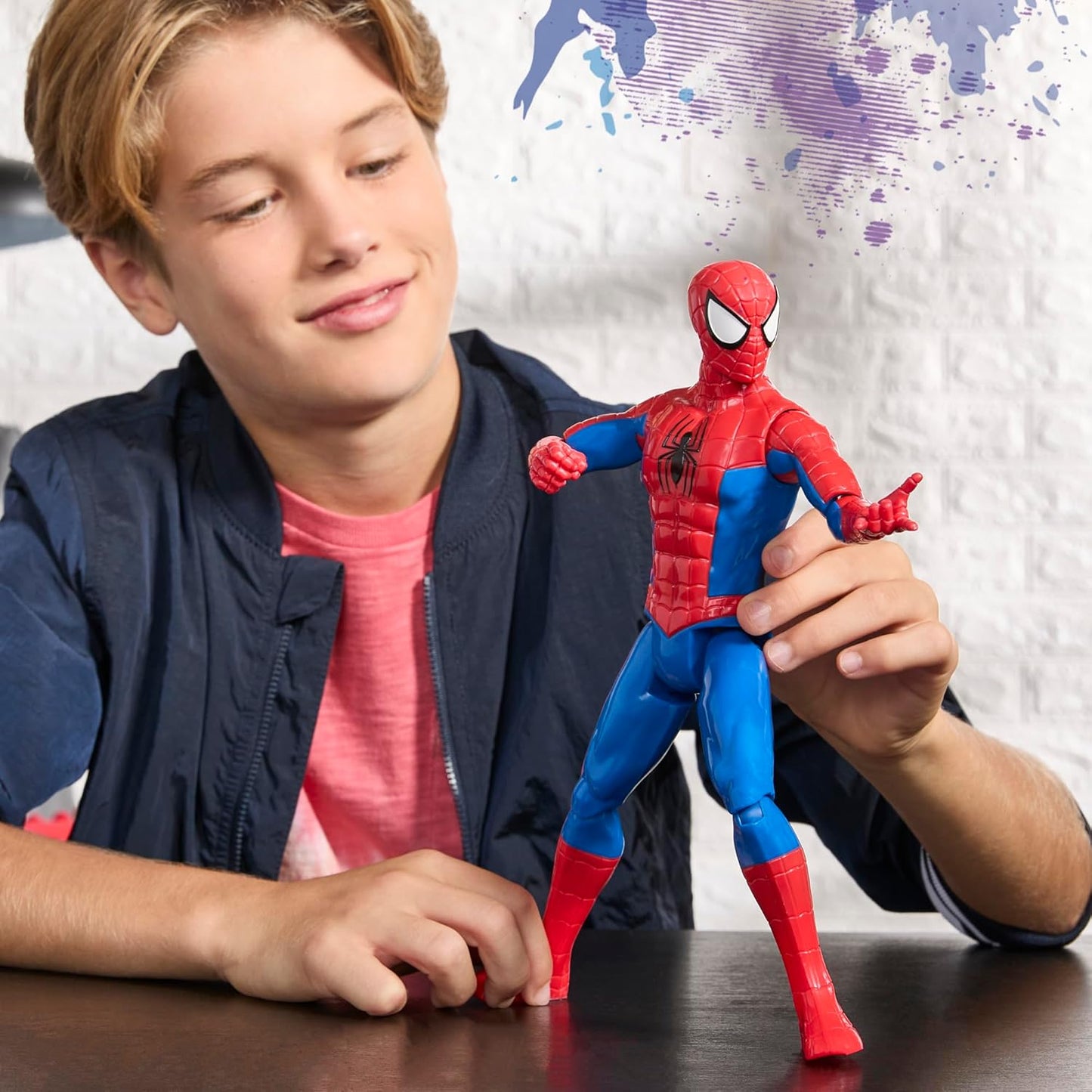 Marvel Spider-Man Titan Series Action Figure, 12-Inch (30 cm) Super He