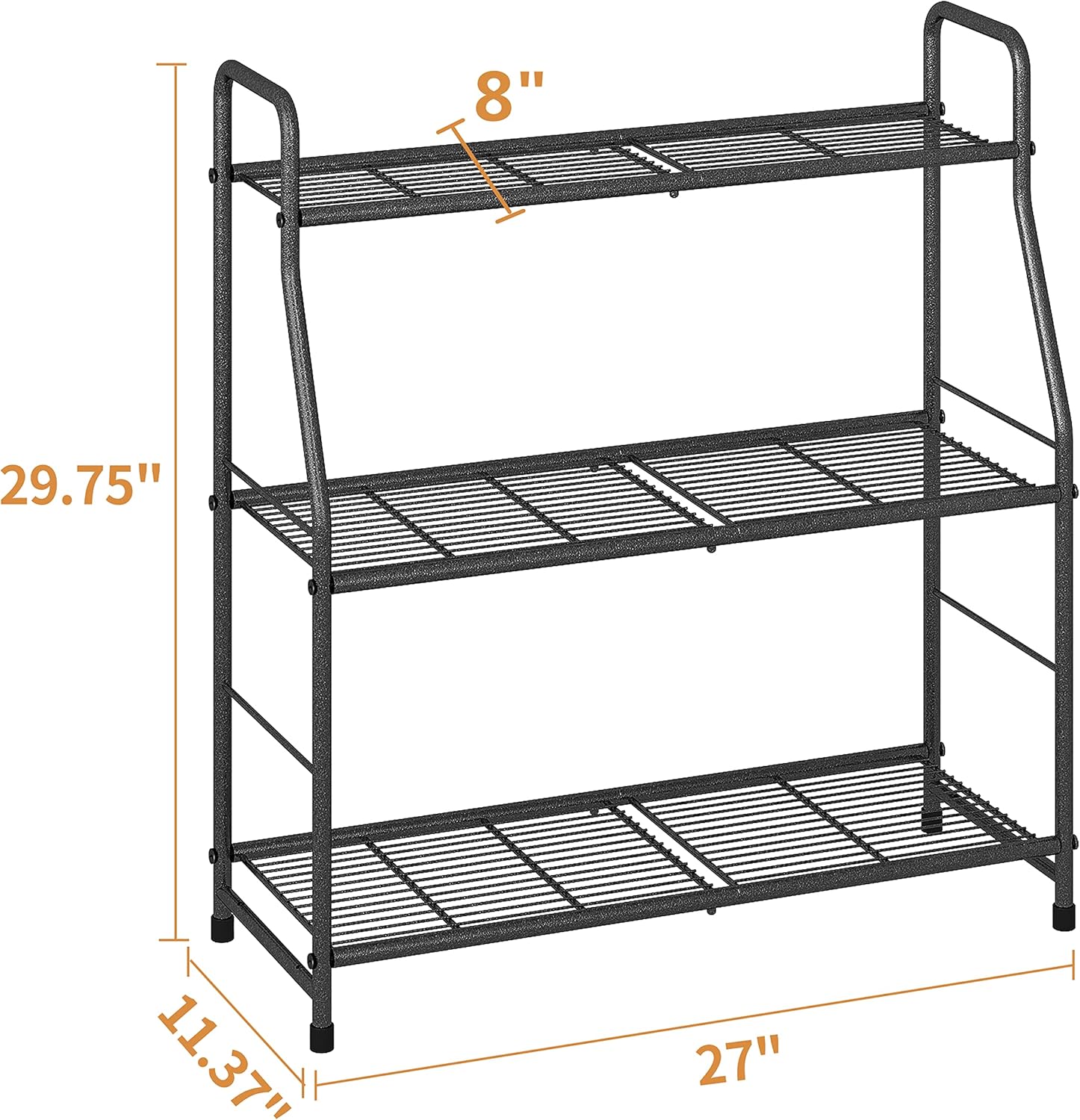 Simple Trending Plant Stand Outdoor Indoor 3 Tier Metal Waterproof Pla