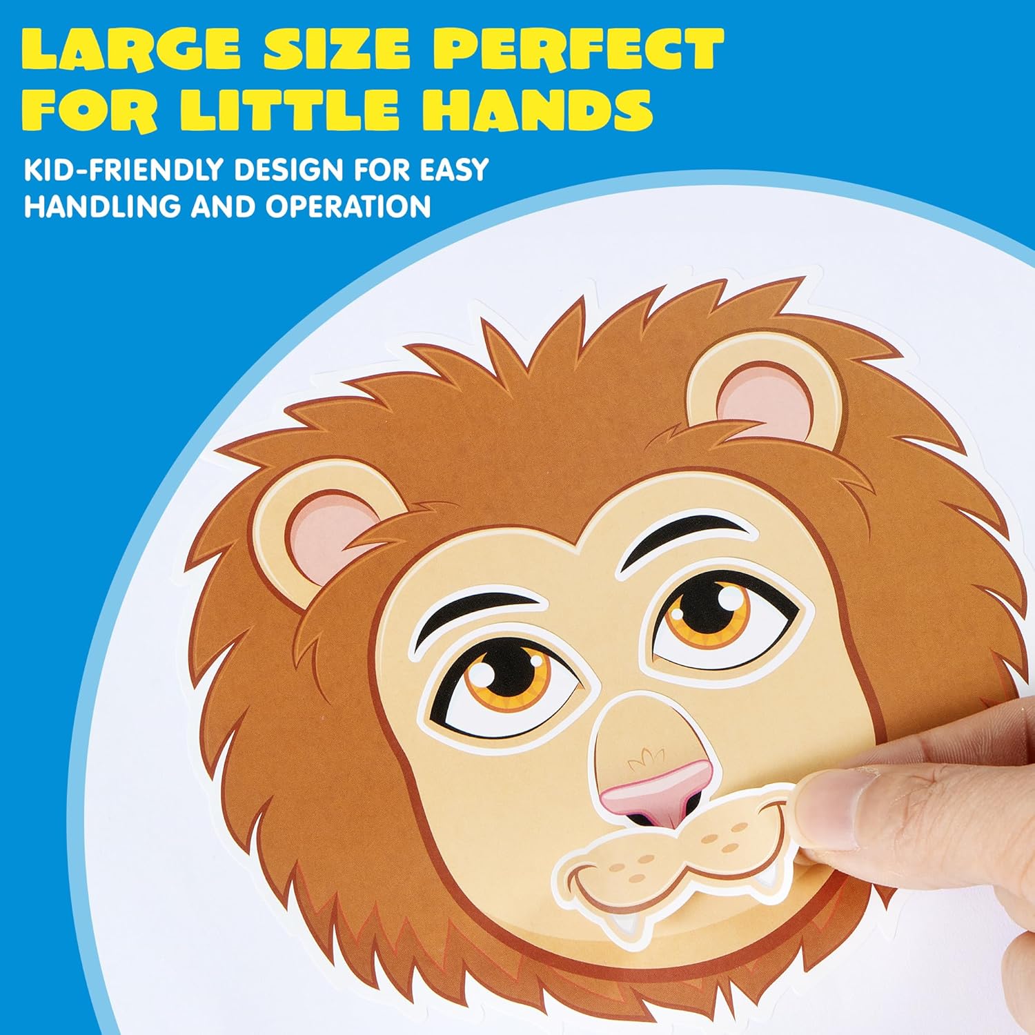 JOYIN 36 Sheets 9"x6" Make a face Stickers for Kids, Make Your Own Ani
