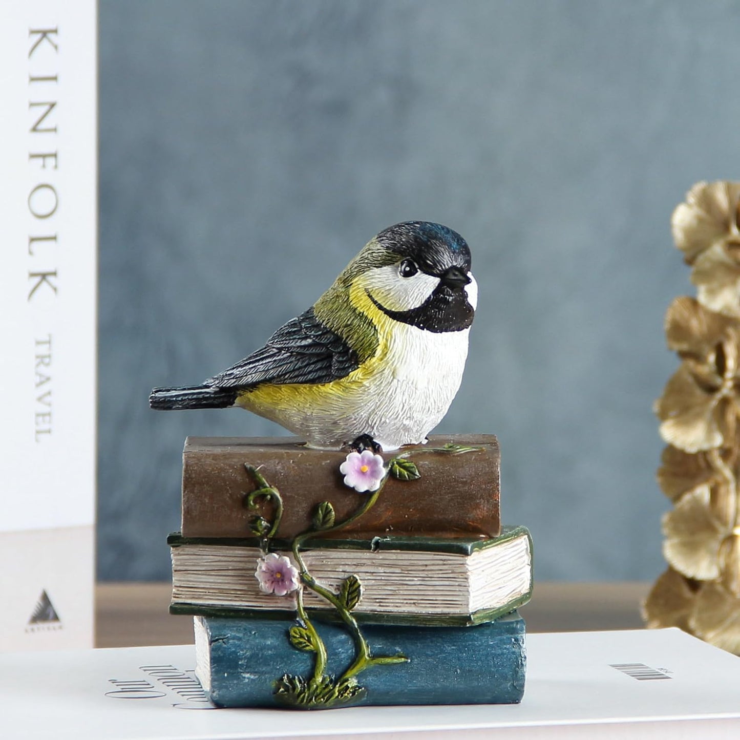 Bird Statue for Garden Decorations,Garden Sculptures & Statues,Animal Bird Figurine for Indoor Outdoor Backyard Yard Porch Patio Lawn Outside Home Shelf Decor Accent,Bird Ornament