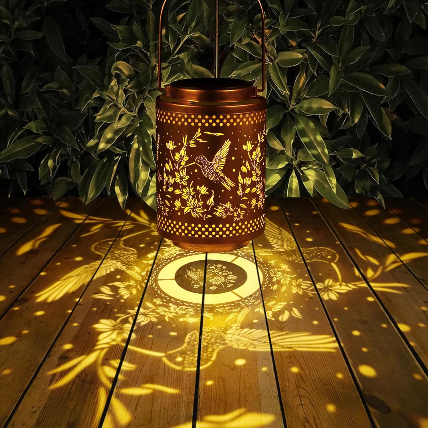 Hummingbird Solar Lanterns Garden Decor Birthday Gifts for Women Mon G