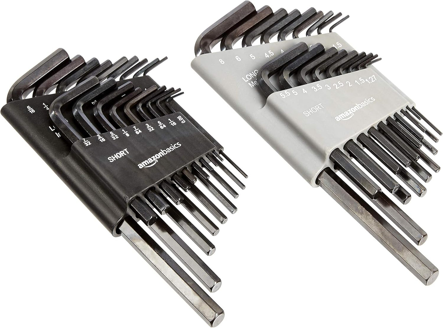 Amazon Basics 36-Piece Allen Wrench/Hex Key Set, SAE & Metric Sizes, C