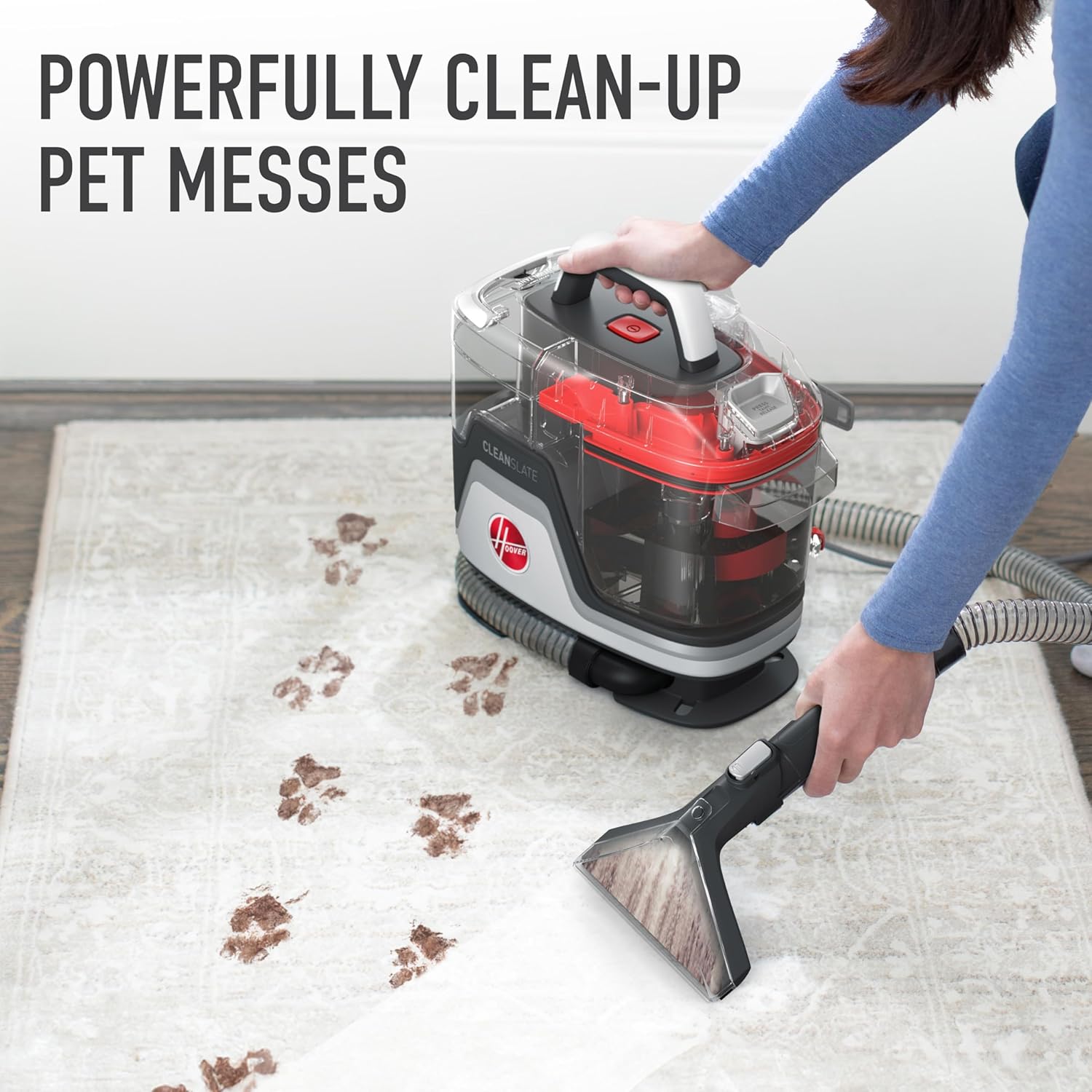 Hoover CleanSlate Plus Portable Carpet + Upholstery Spot Cleaner Machi